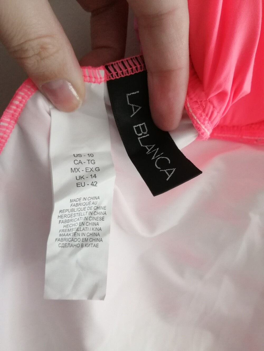 NWOT La Blanca Isla Del Sol Vibrant Multi-Strap One Piece Swim Bathing Suit 10 - Picture 13 of 16